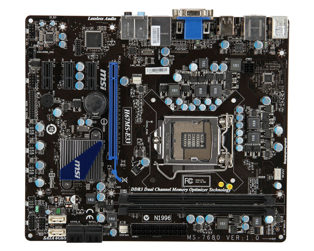 MSI H67MS-E33 LGA 1155 (Socket H2) micro ATX – image 2