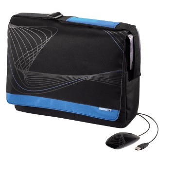 Hama Cuvio 39.6 cm (15.6") Messenger case Black, Blue