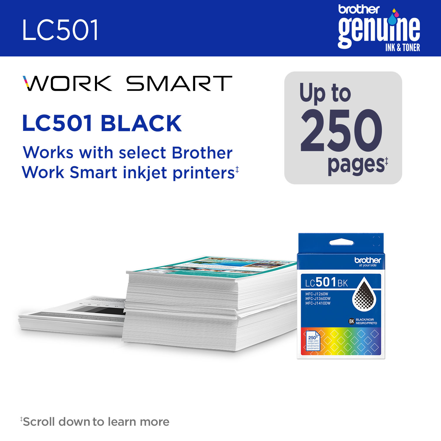 Brother LC501BKS ink cartridge 1 pc(s) Original Standard Yield Black – image 2