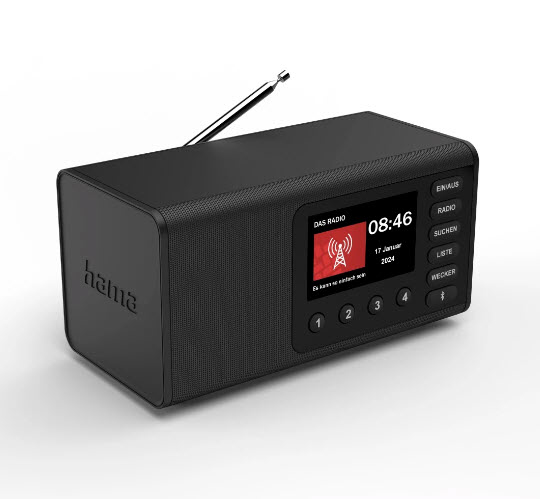 Hama DR1001BT Personal Digital Black – image 2