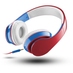 Cellularline JACKWASP4 headphones/headset Wired Head-band Blue, Red