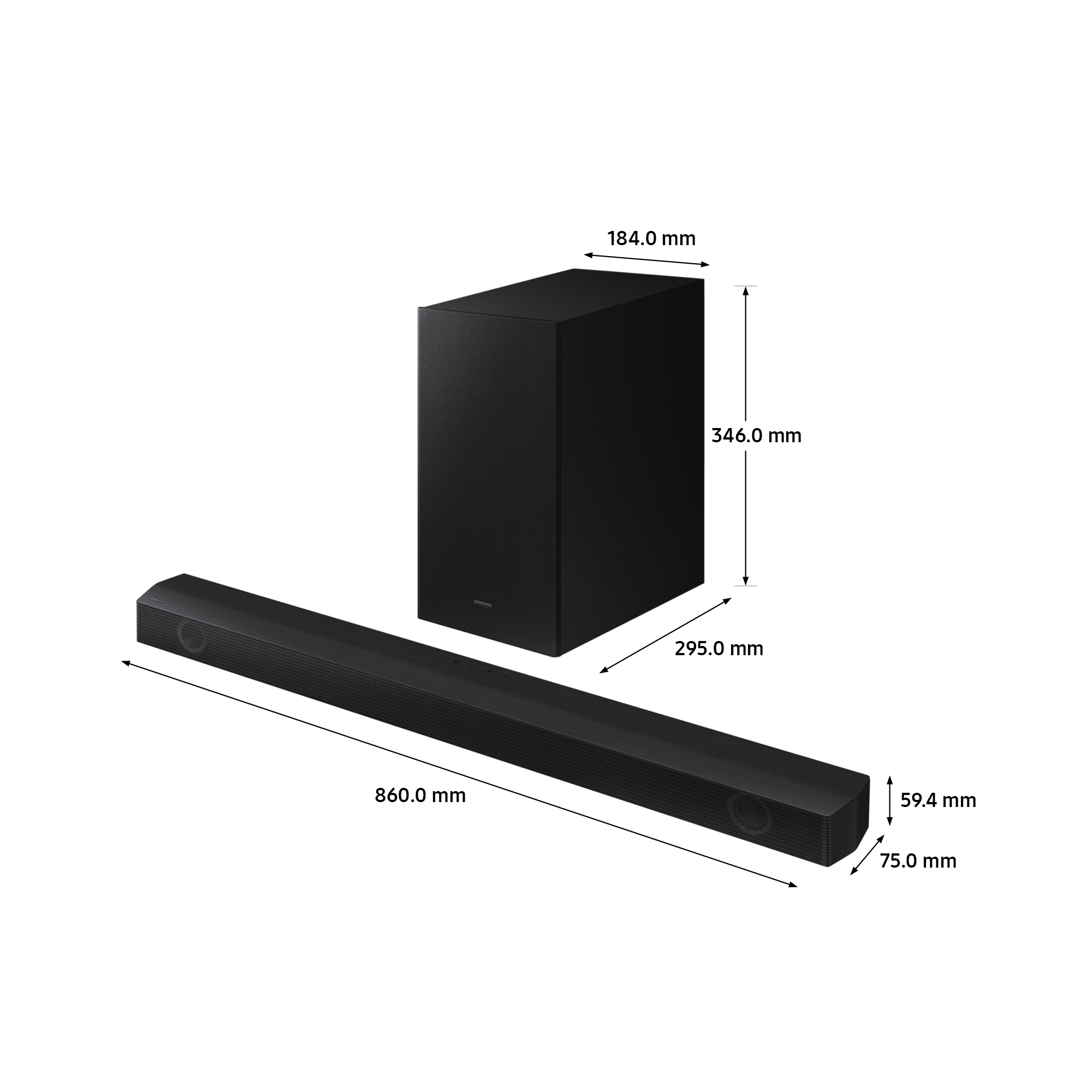 Samsung HW-B530/XU soundbar speaker Black 2.1 channels – image 2