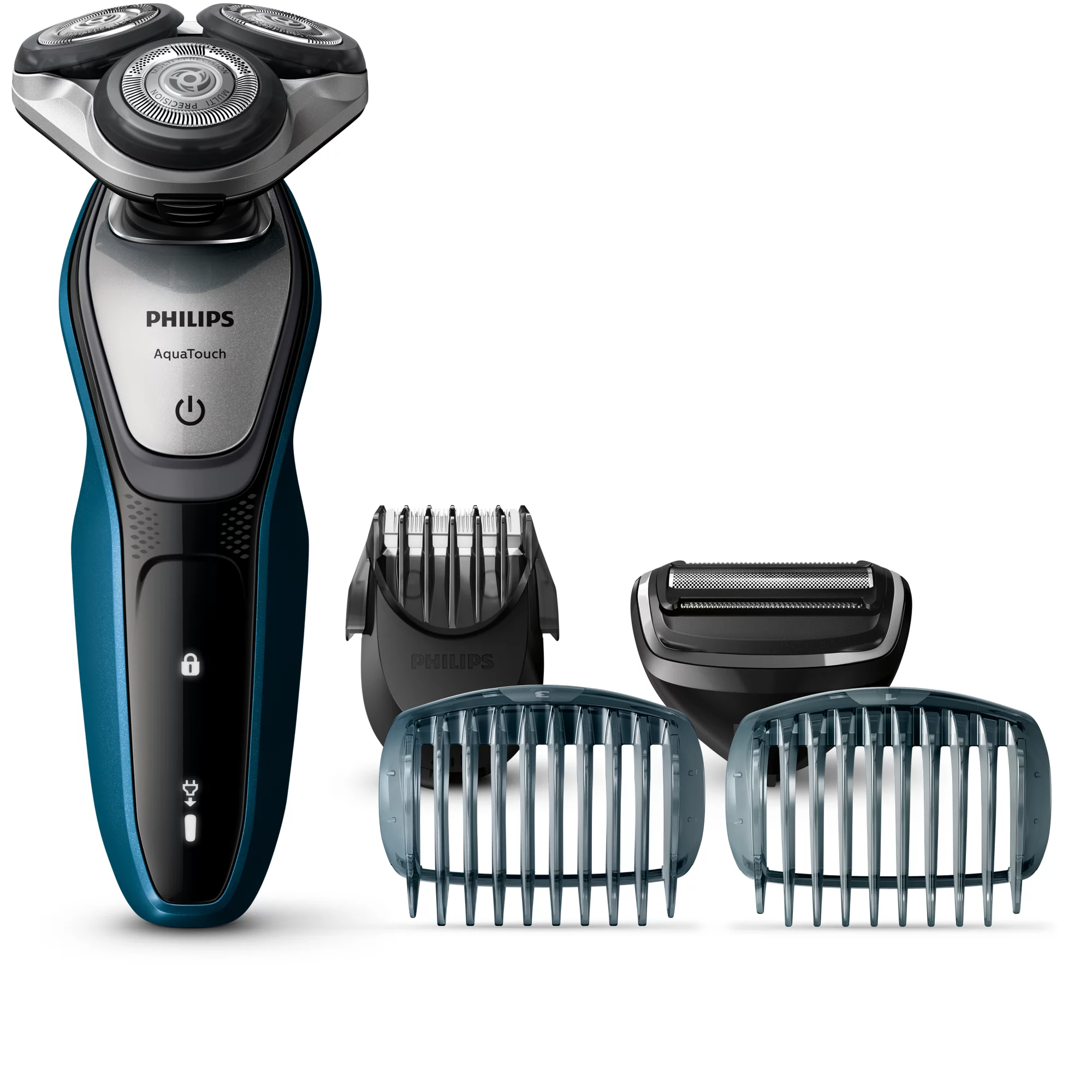 Philips SHAVER Series 5000 S5420/59 men's shaver Rotation shaver Trimmer Blue, Charcoal, Silver – image 1