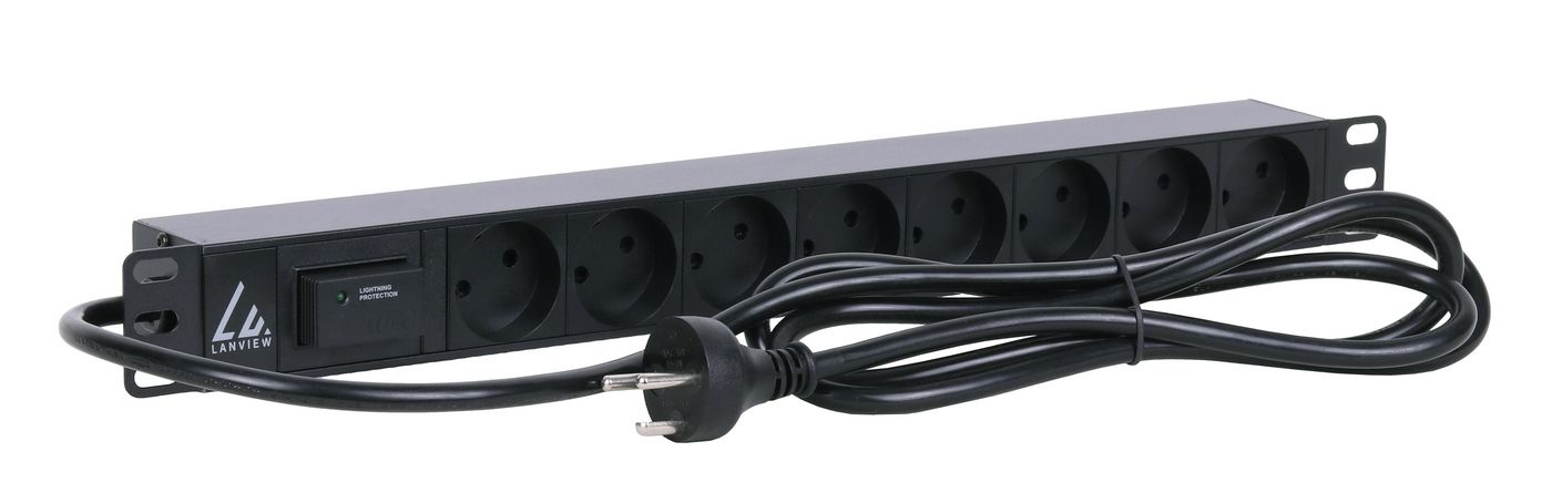 Lanview LVR261880D power distribution unit (PDU) 8 AC outlet(s) 1U Black – image 4
