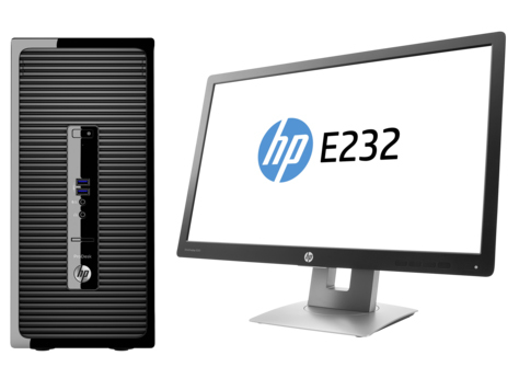HP DESKTOP BUNDEL (P5K01EA+M1N98AT) ProDesk 400 MT Intel Core i3-6100 + E232 monitor