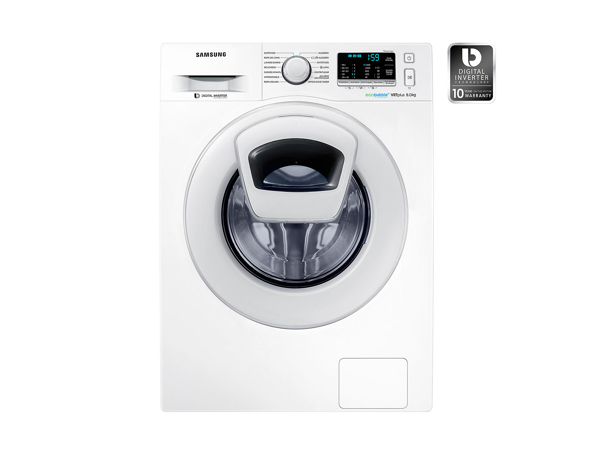 Samsung WW80K5210XW washing machine Front-load – image 5
