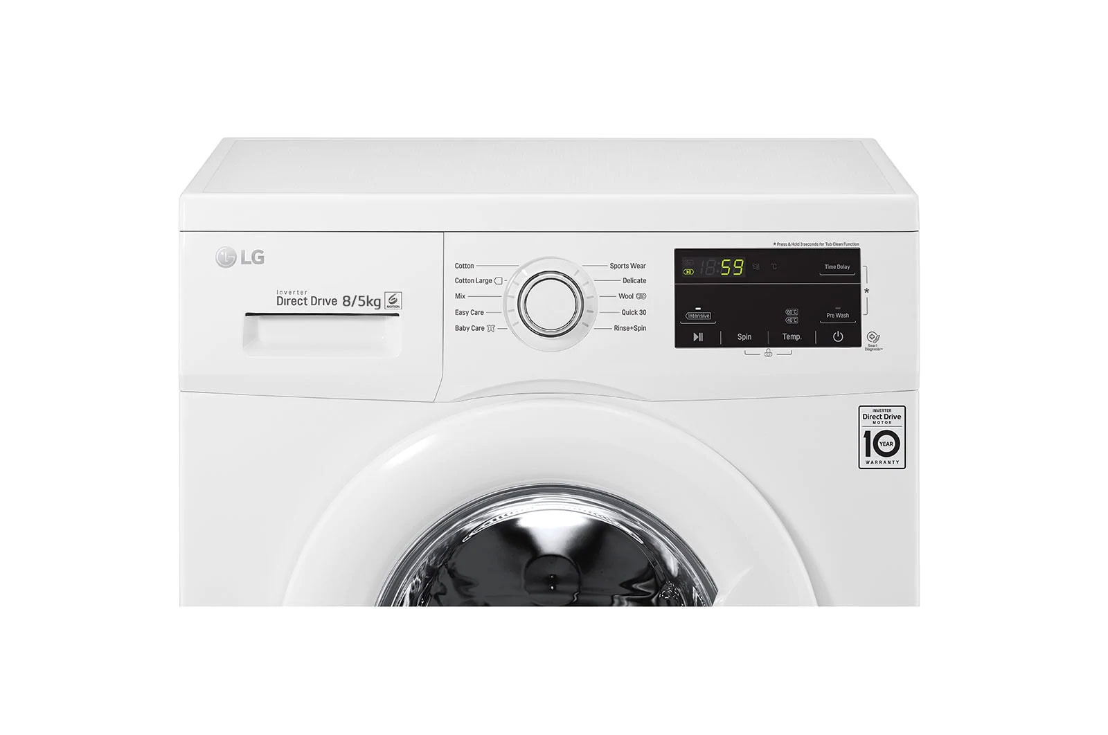 LG F4J3TM5WD washer dryer Freestanding Front-load White – image 3