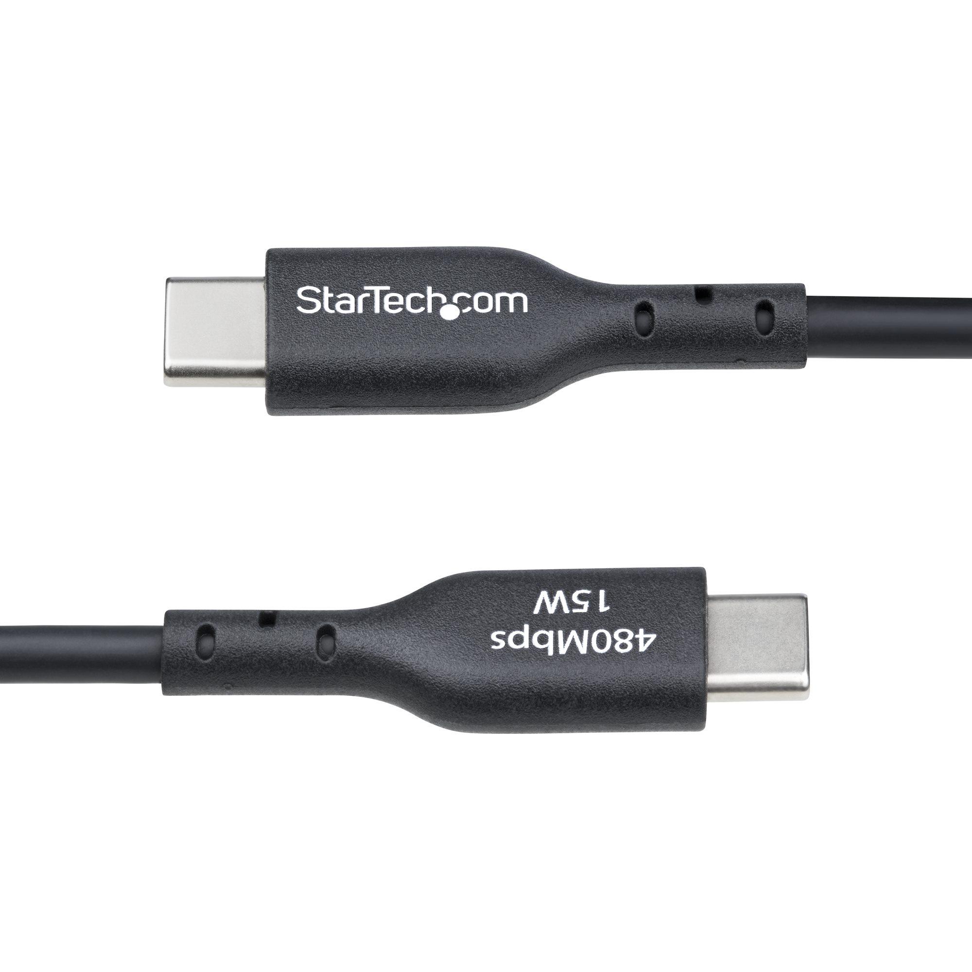 Resim StarTech.com USB2AC30CMBK USB 2.0 A - C Kablo, 0.3m, Siyah
