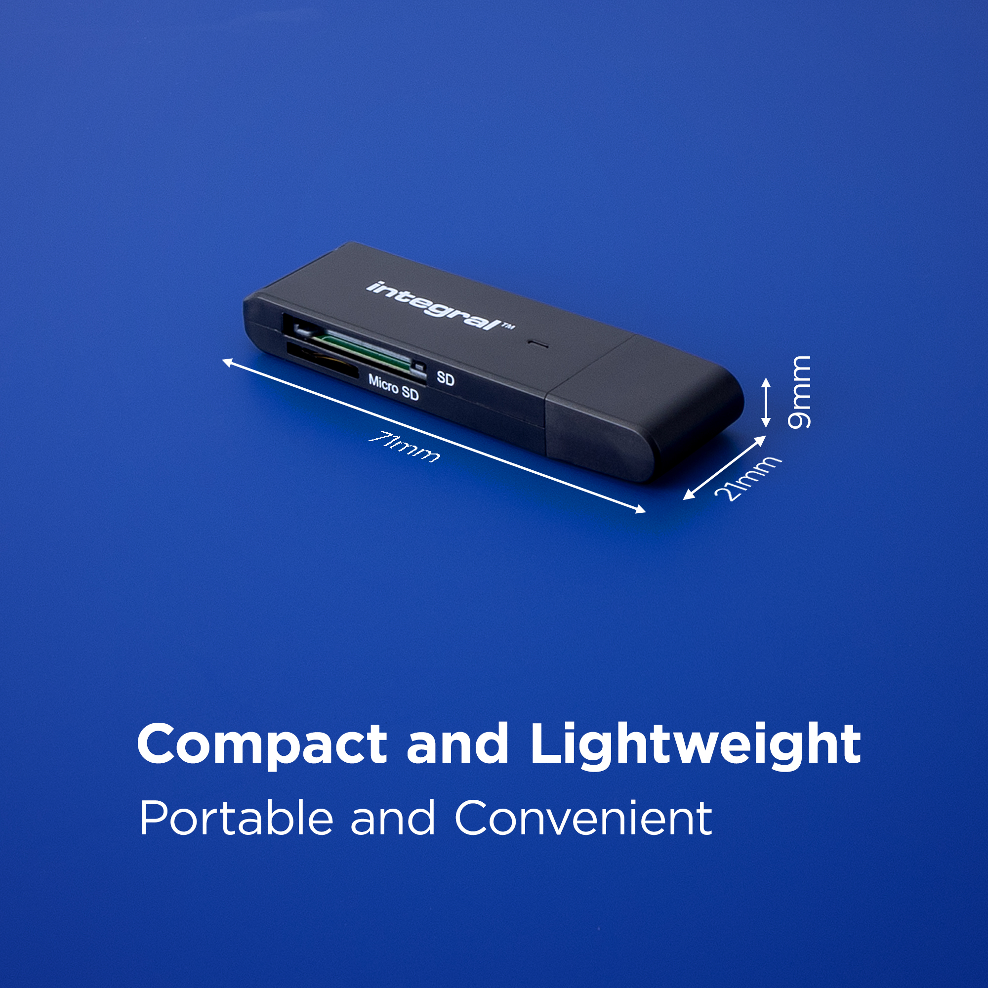 Integral DUAL SLOT SD & MICRO SD USB C 3.0 CARD READER ETAIL – image 4