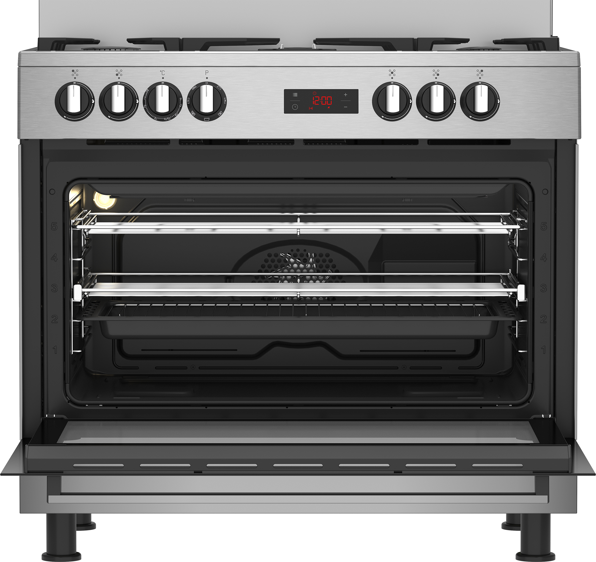 Beko 7757587654 cooker Electric Gas Stainless steel – image 5