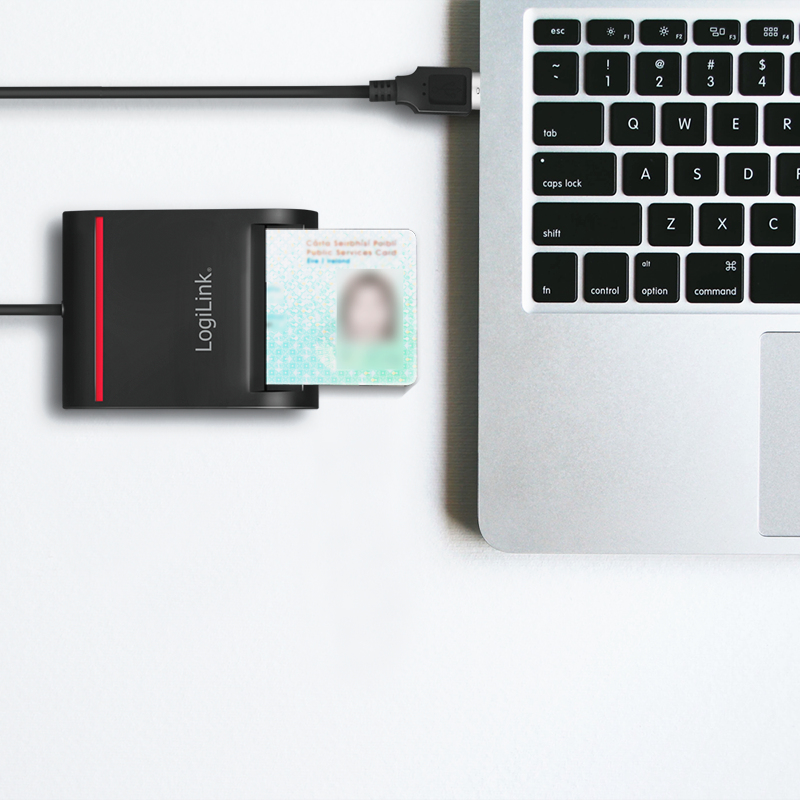 LogiLink CR0047 smart card reader Indoor USB 2.0 Black – image 6