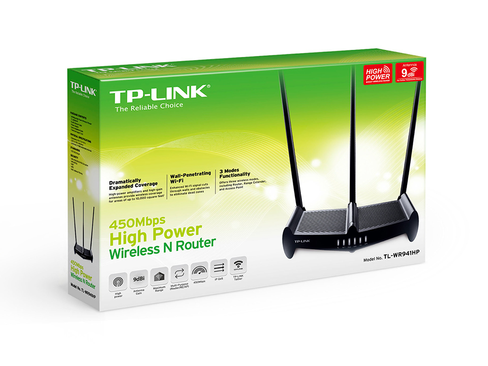 TP-Link TL-WR941HP wireless router Fast Ethernet Single-band (2.4 GHz) Black – image 4