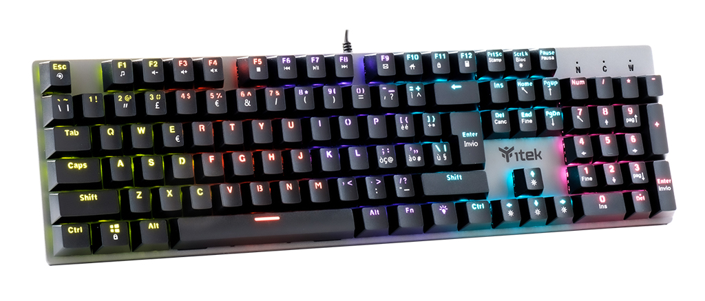 itek X10 keyboard Gaming USB Italian Black – image 3