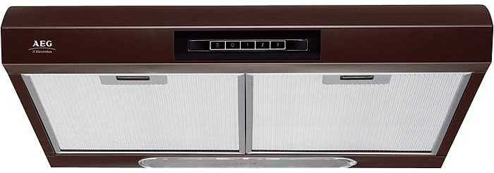 AEG DU4361D cooker hood Semi built-in (pull out) Brown 340 m³/h