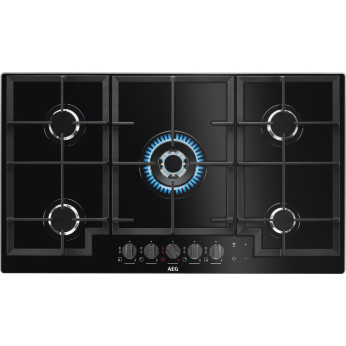 AEG HKB95540NB Black Built-in Gas 5 zone(s)