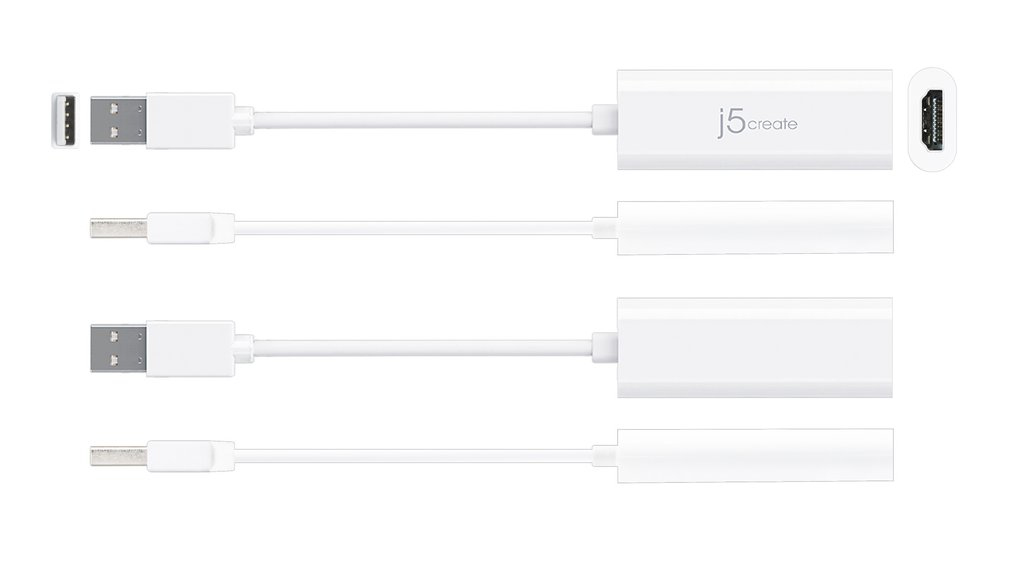 j5create JUA195 USB graphics adapter White – image 3