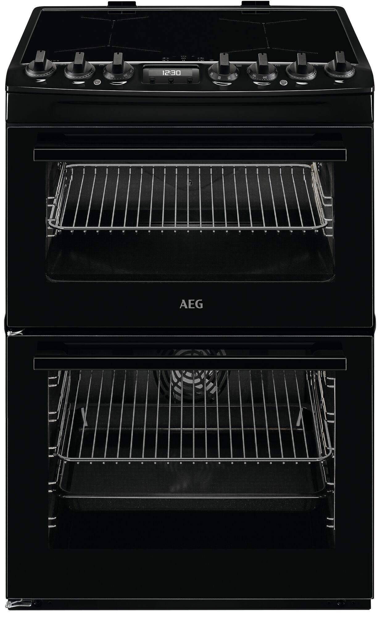 AEG CIX6540ACB cooker Freestanding cooker Electric Zone induction hob Black
