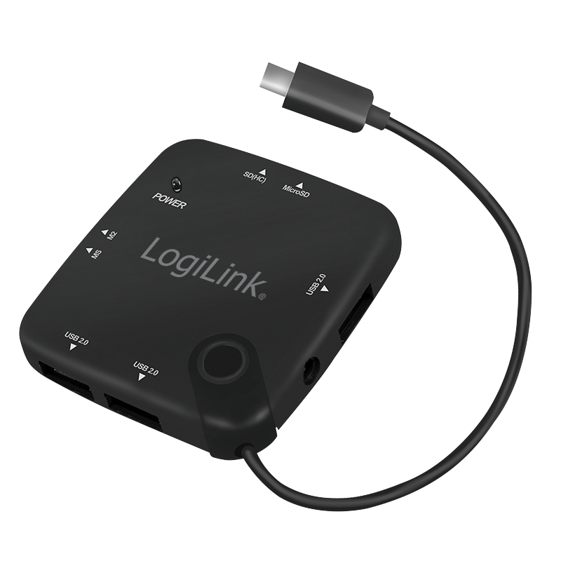 LogiLink UA0345 interface hub USB 2.0 Micro-B 480 Mbit/s Black – image 3