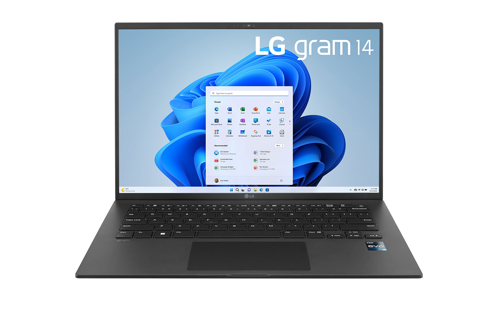 LG Gram 14Z90R Intel® Core™ i5 i5-1350P Laptop 35.6 cm (14″) WUXGA 16 GB LPDDR5-SDRAM 256 GB SSD Wi-Fi 6E (802.11ax) Windows 11 Pro Black