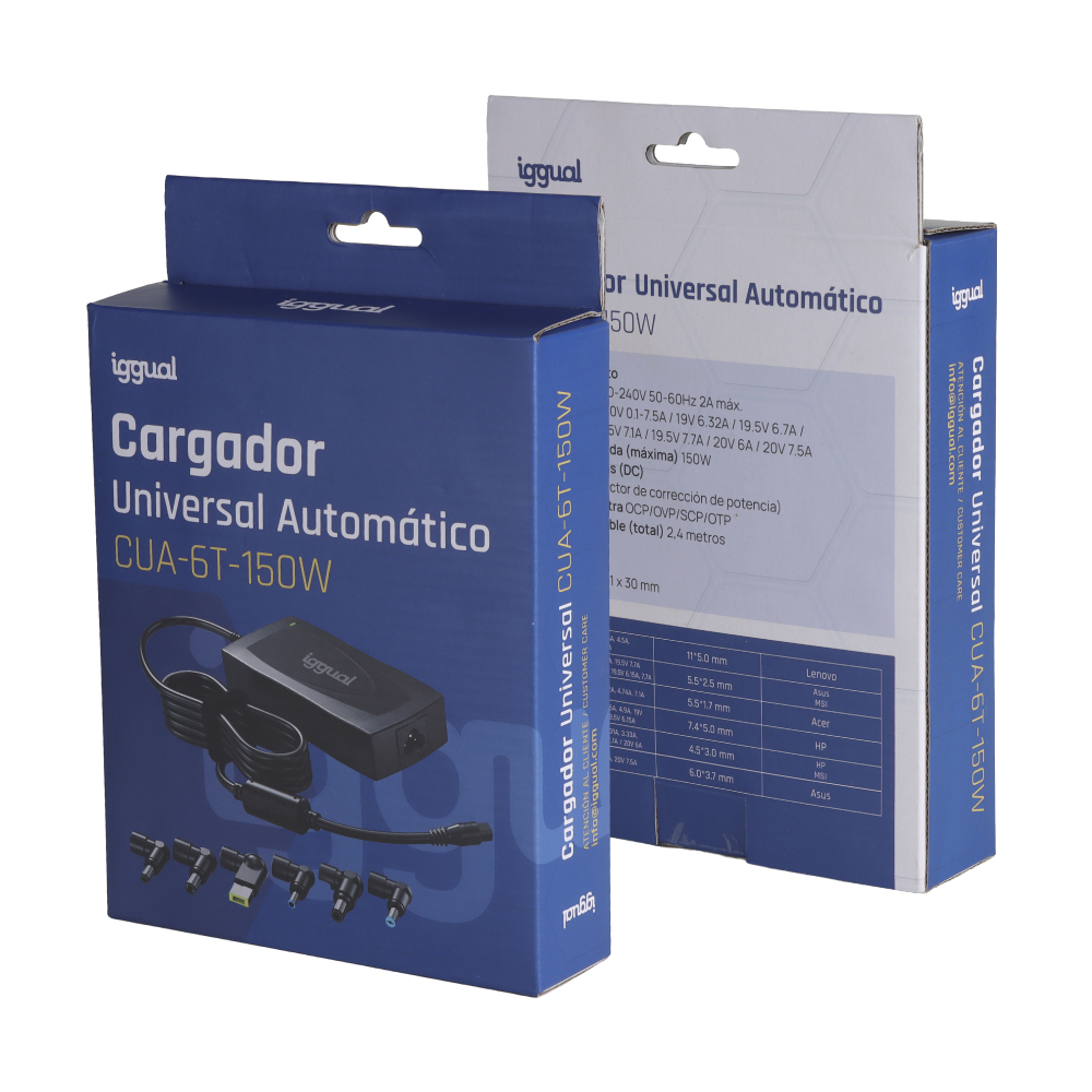 iggual CUA-6T-150W power adapter/inverter Indoor Black – image 5