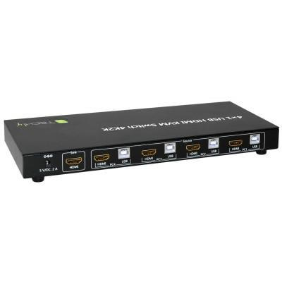 Techly IDATA-KVM-HDMI4U KVM switch Black – image 2