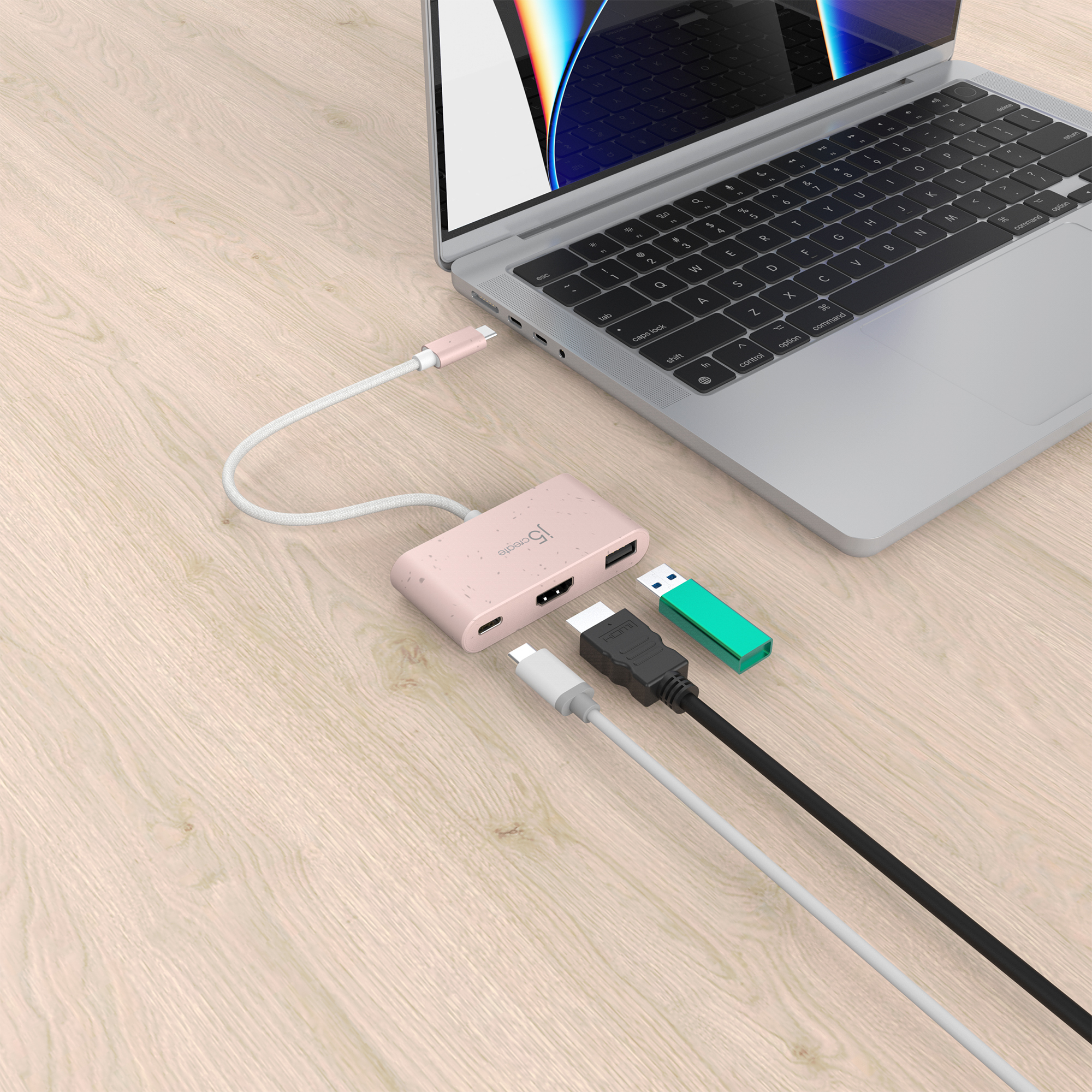 j5create JCA379ER - USB-C® to HDMI™ & USB™ Type-A with Power Delivery – image 4
