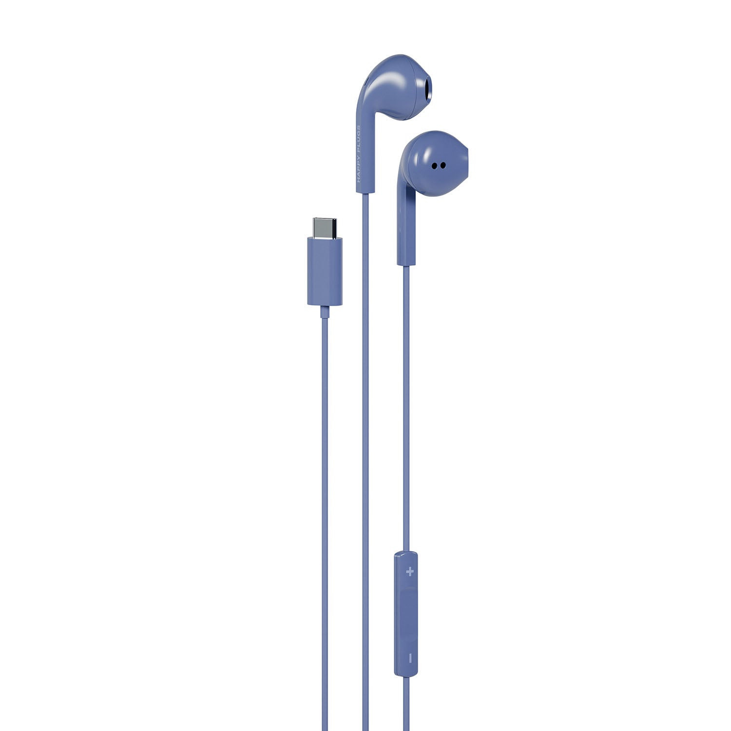 Happy Plugs Headphone In-Ear USB-C Wired Blue – image 1