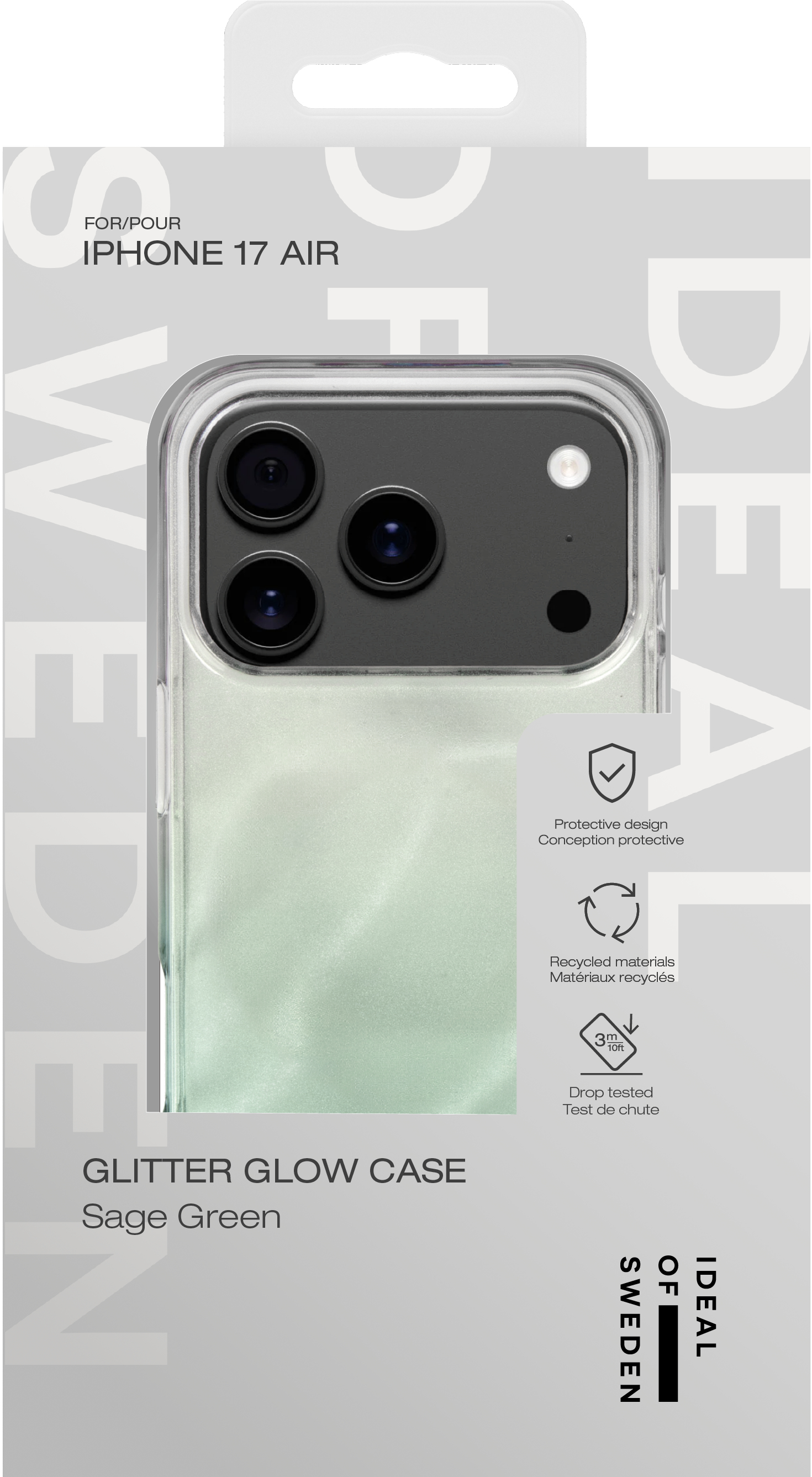 iDeal of Sweden Clear Case iPhone Air Sage Green – image 2