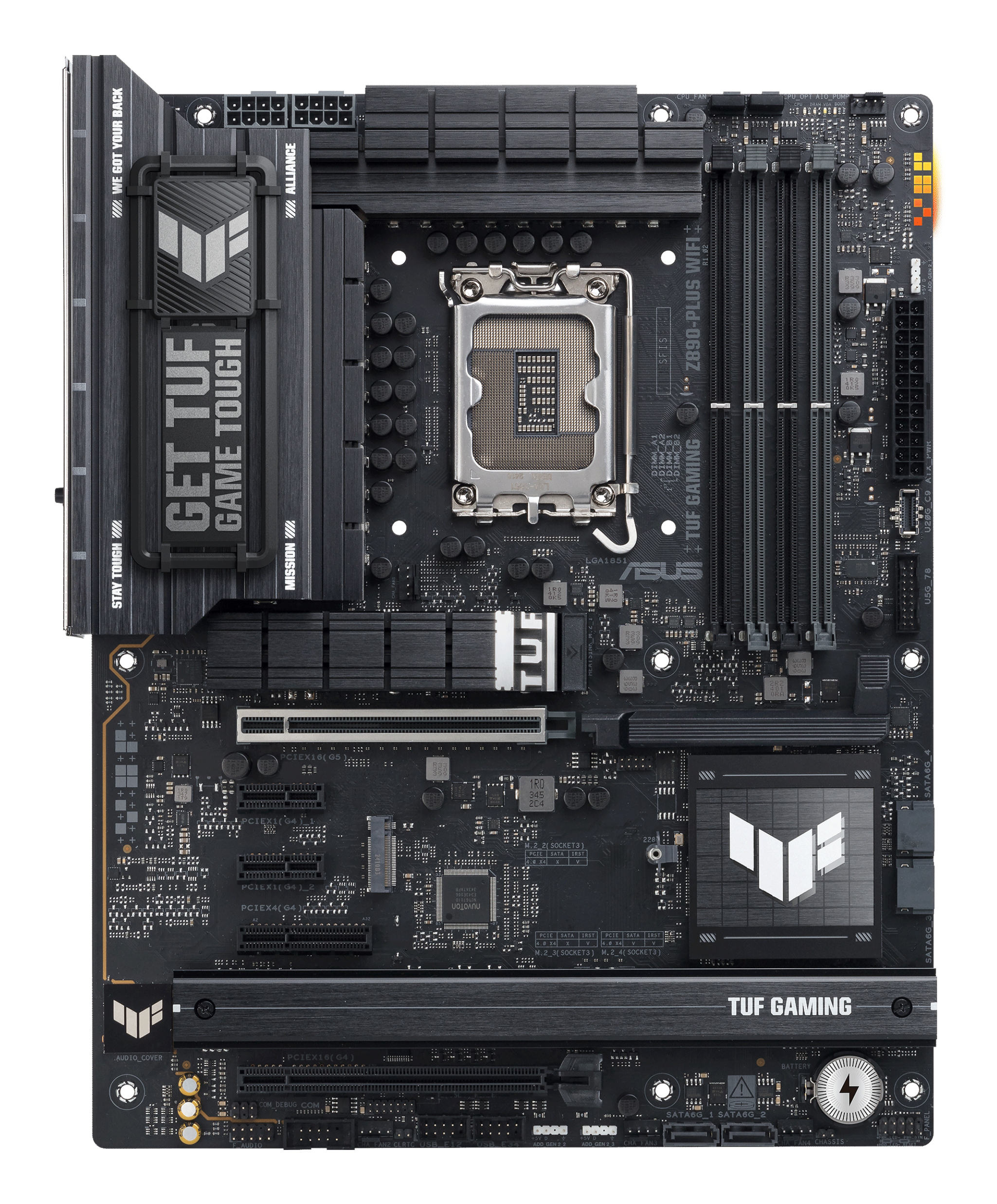 Tarjeta Madre ASUS TUF GAMING Z890-PLUS WIFI - Socket 1851 - 4xDDR5 - 9066+(OC)MHz - HDMI - DisplayPort - ATX - TUF GAMING Z890-PLUS WIFI Tarjeta Madre ASUS TUF GAMING Z890-PLUS WIFI - Socket 1851 - 4xDDR5 - 9066+(OC)MHz - HDMI - DisplayPort - ATX - TUF GAMING Z890-PLUS WIFI