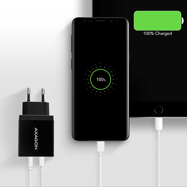 Axagon ACU-DS16 mobile device charger Mobile phone, Power bank, Smartphone, Tablet, Universal Black AC Indoor – image 6