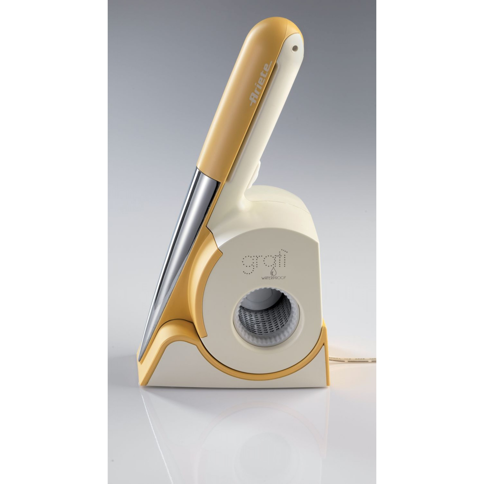 Ariete 457 Gratì Waterproof - Waterproof electric grater - Cordless - Washable under running water - 2 stainless steel rollers - White and Yellow – image 8