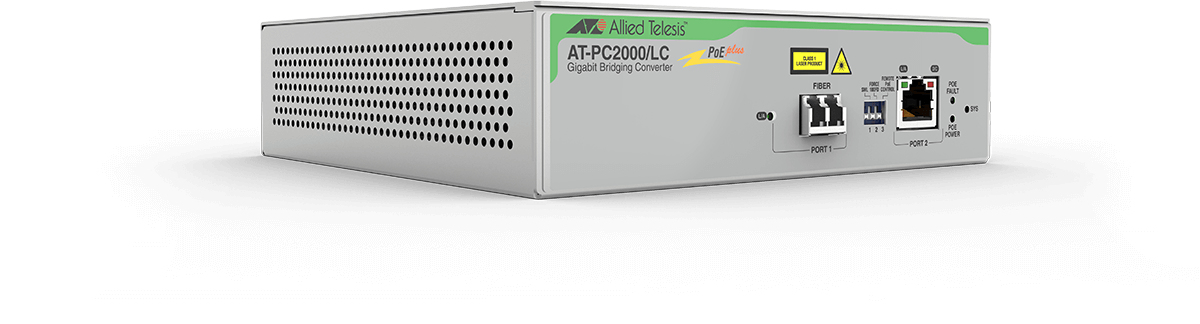 Allied Telesis AT-PC2000/LC-60 network media converter 1000 Mbit/s 850 nm Grey