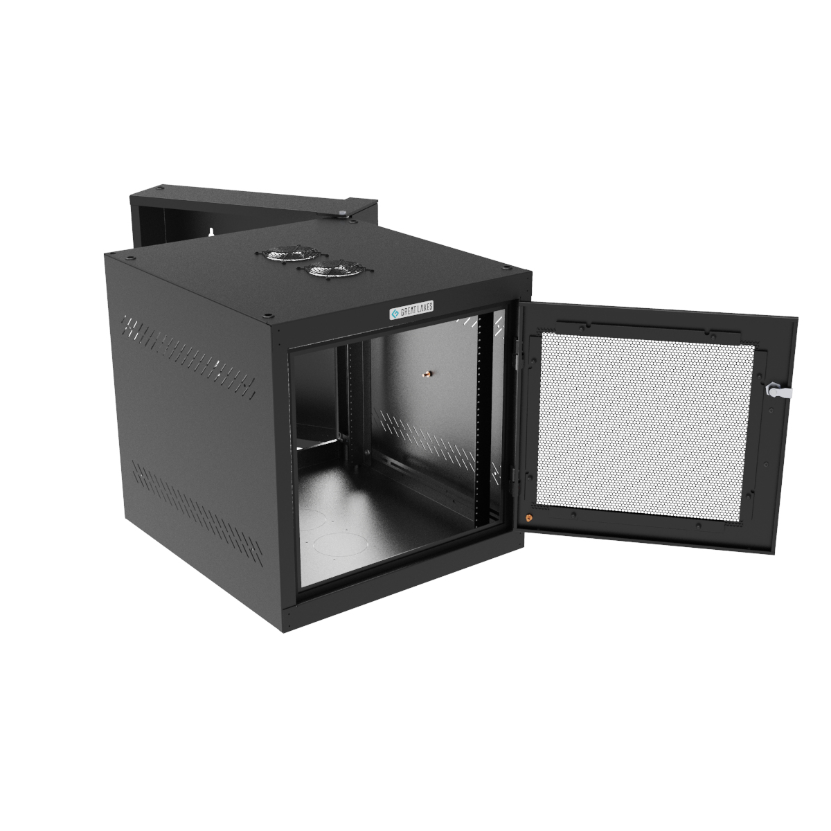 Vertiv GL24WDM-B-AF rack cabinet 11U Wall mounted rack Black – image 3