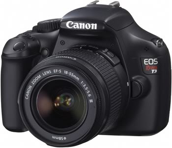 Canon Rebel T3 + EF-S 18–55 mm IS