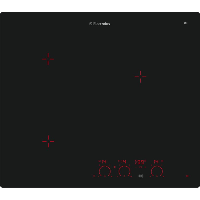 Electrolux GK58TSIPO hob Black Built-in Zone induction hob 3 zone(s)