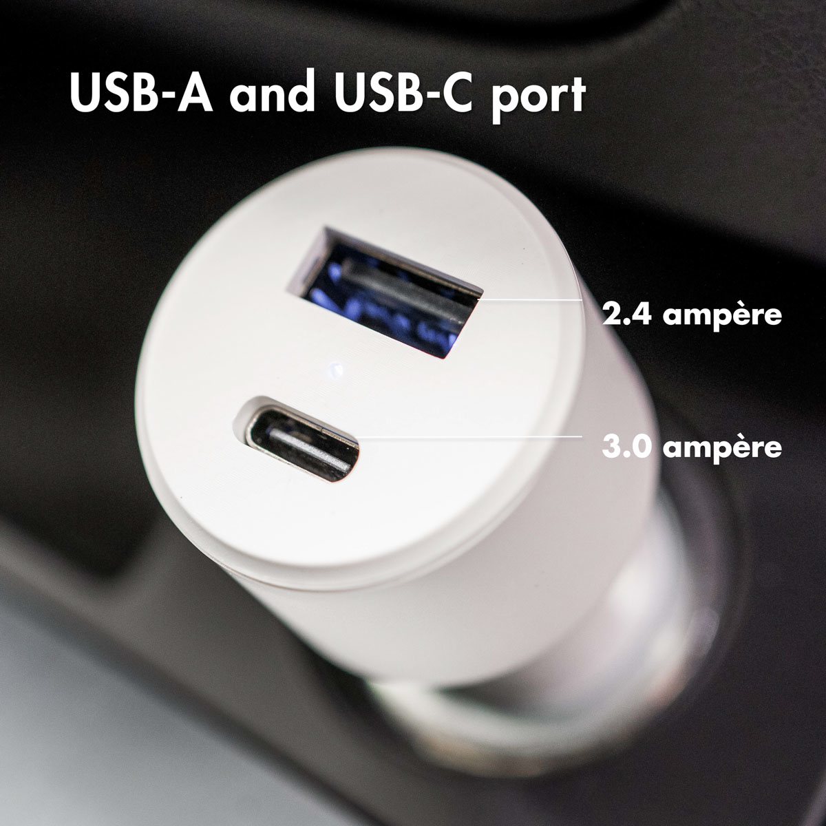 Accezz CARCHARGER50267102 mobile device charger Universal White Cigar lighter Fast charging Auto – image 4