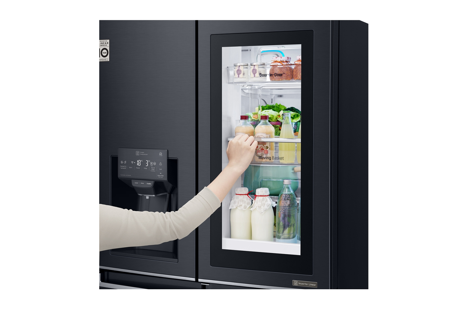 LG GMK9331MT side-by-side refrigerator Freestanding – image 4