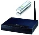 Zyxel 802.11g Wireless ADSL 2+ 4-port Gateway USB Client Bundle