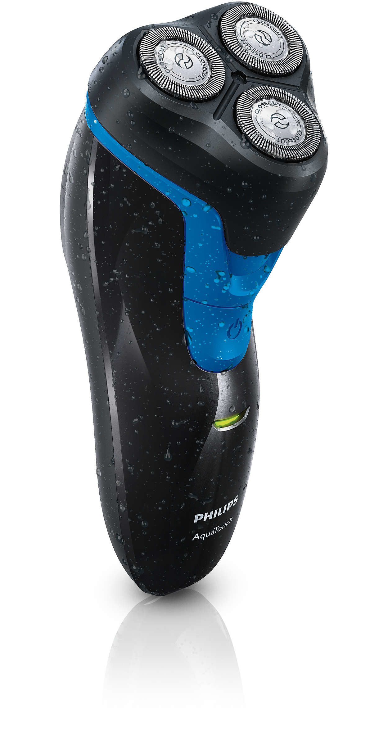 Philips AquaTouch AT611/16 men's shaver Rotation shaver Black, Blue – image 1