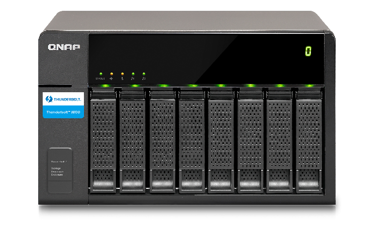 QNAP TX-800P disk array Black – image 2