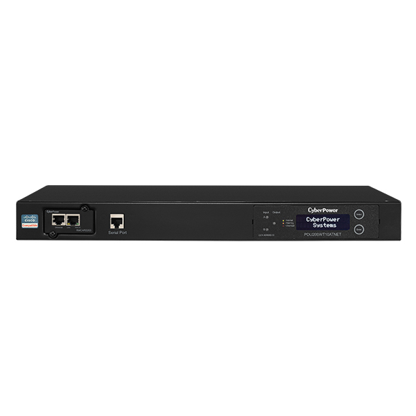 CyberPower PDU20SWT10ATNET power distribution unit (PDU) 10 AC outlet(s) 1U Black – image 1