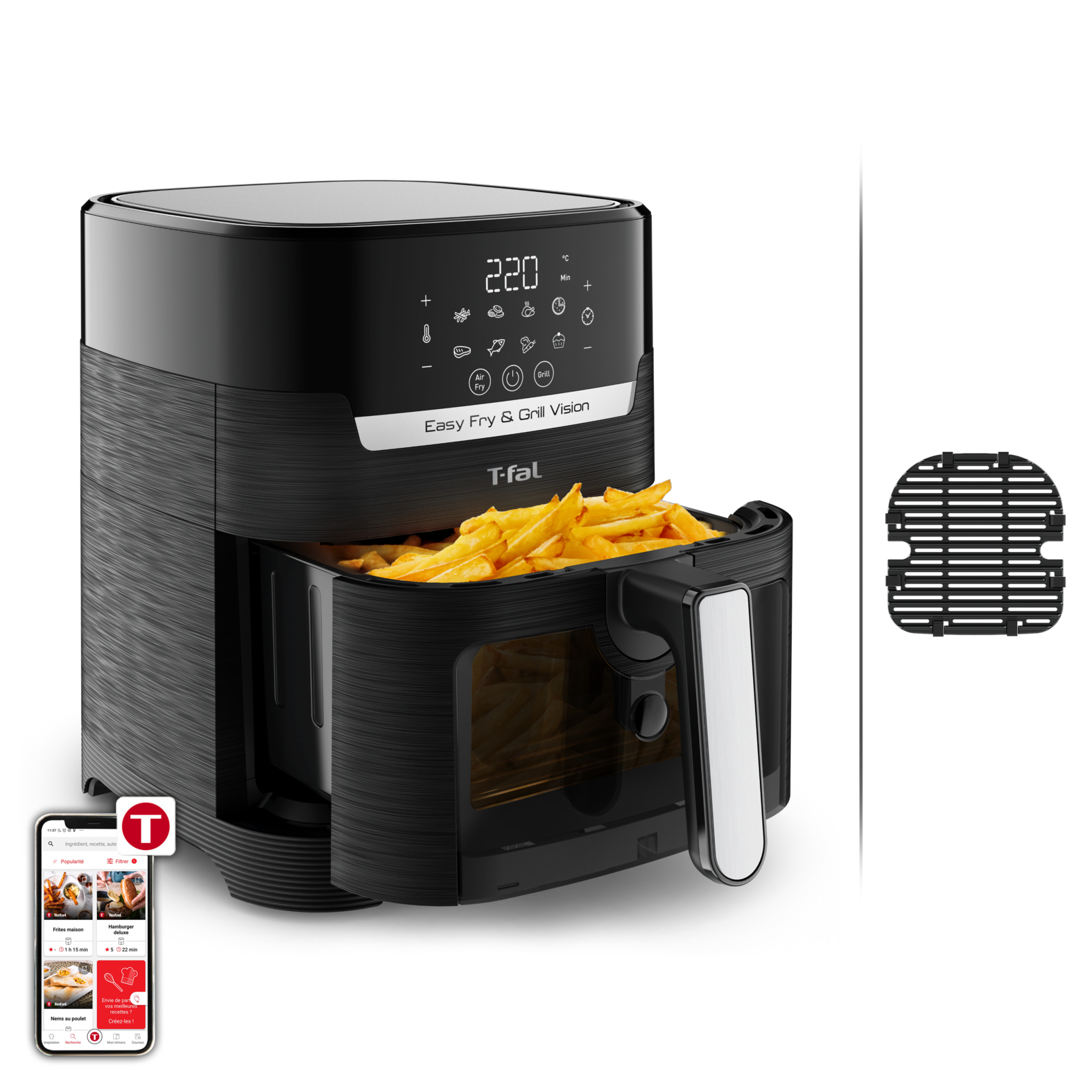 Tefal Easy Fry & Grill Vision EY5068 Single – image 3