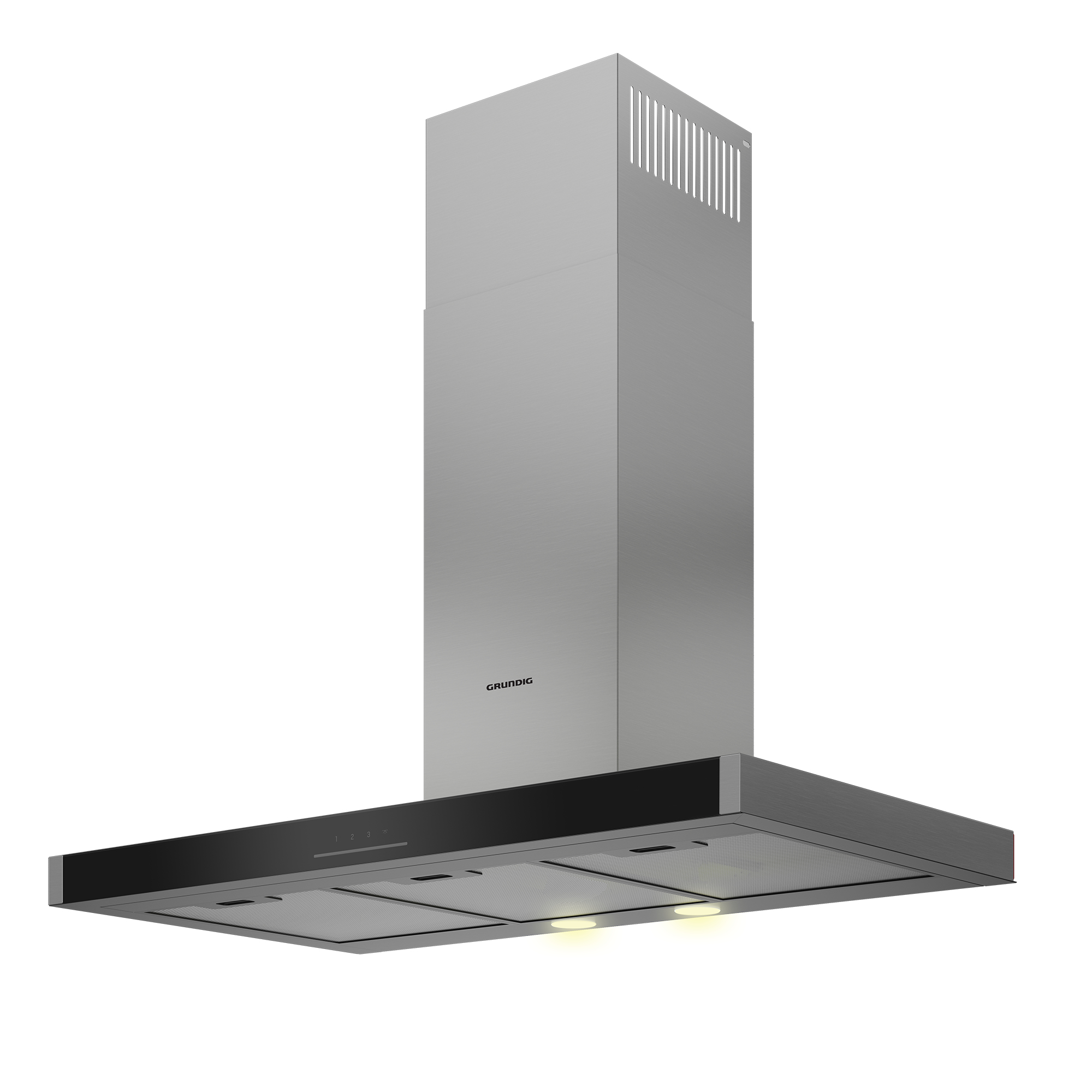 Grundig GDKP5460BC cooker hood Wall-mounted Black, Stainless steel 645 m³/h – image 6
