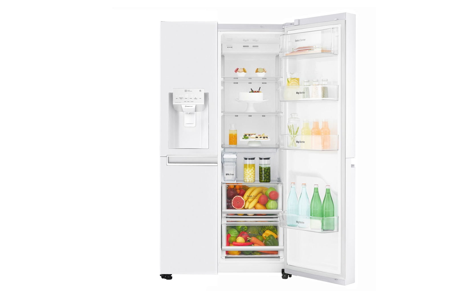 LG GSL961SWUZ side-by-side refrigerator Freestanding – image 8