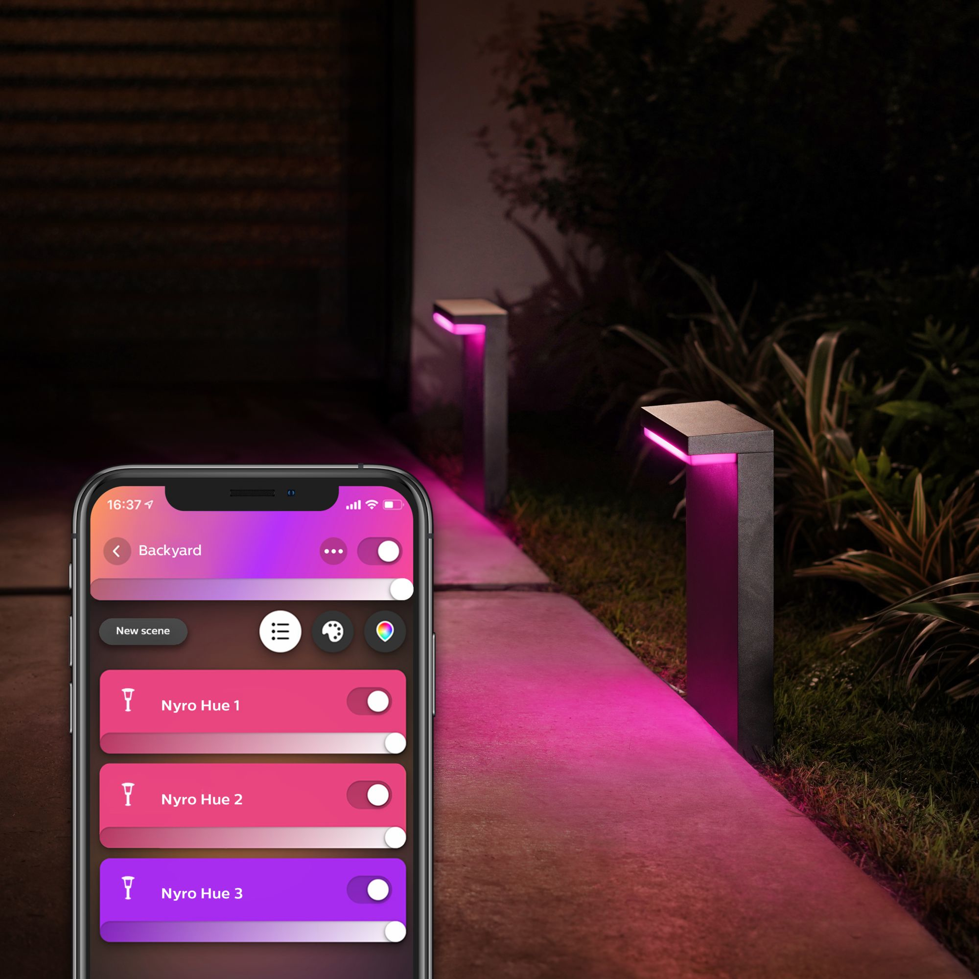 Philips by Signify Philips Hue White and colour ambience Nyro Outdoor pedestal – image 8