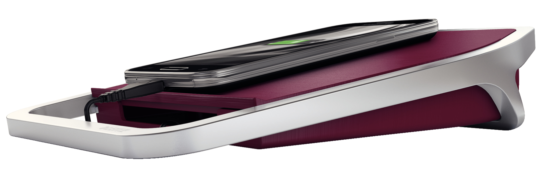 Leitz 65120028 mobile device charger Smartphone, Tablet Red, Silver AC Indoor – image 2