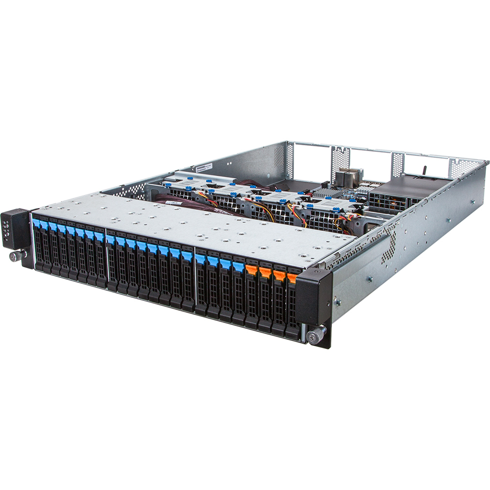 GIGABYTE R28N-F2O Intel® C612 LGA 2011-v3 Rack (2U) Black, Grey – image 2