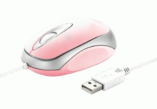 Trust Mini Travel Mouse - Pink, 6 Pack – image 2