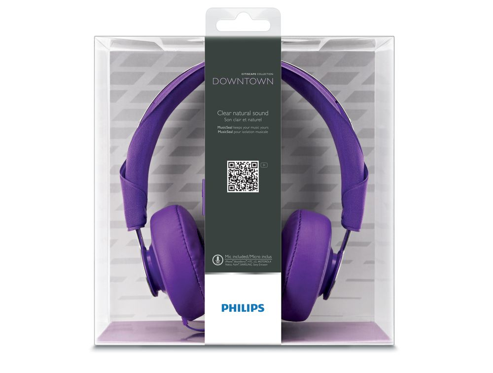 Philips SHL5605PP/98 headphones/headset Wired Head-band Purple – image 2