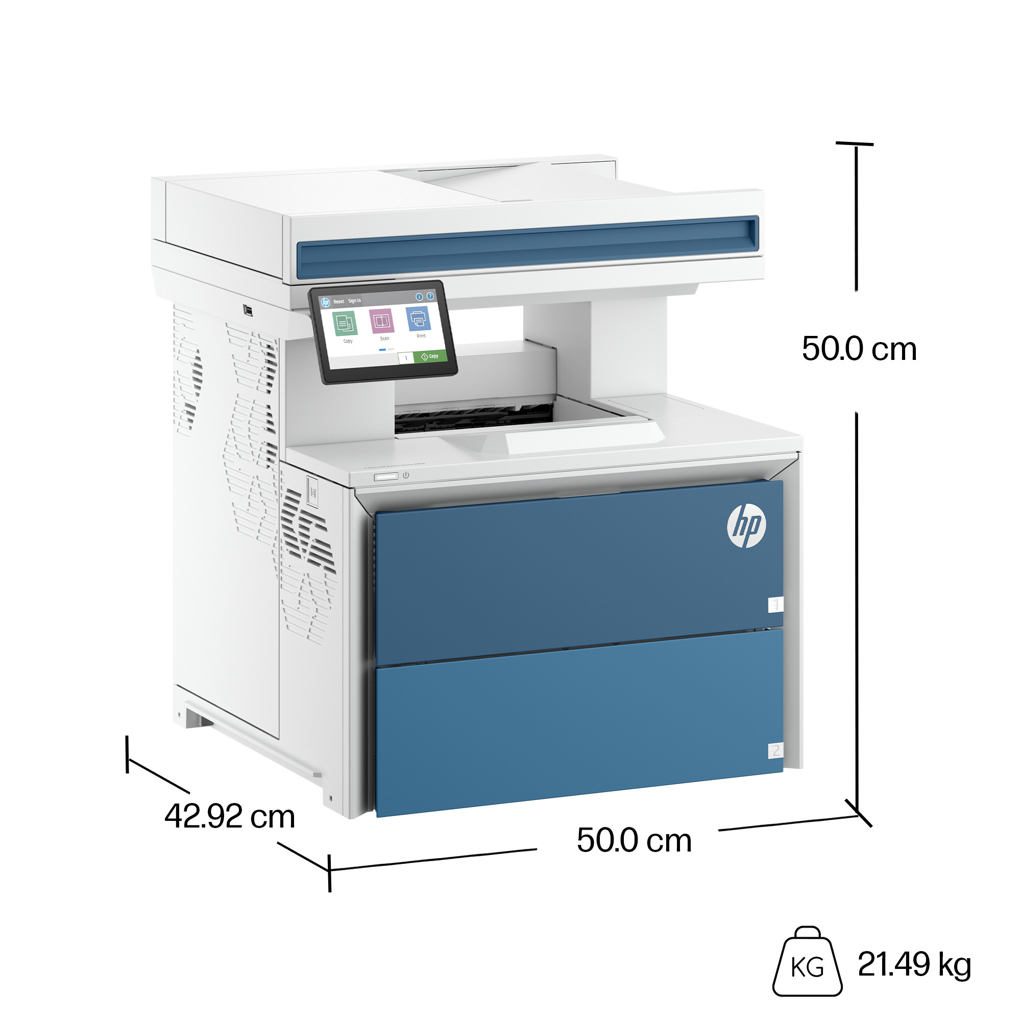 HP LaserJet Enterprise MFP 5601dn Printer – image 3